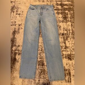 American Eagle Outfitters Light Blue Straight Leg Jeans